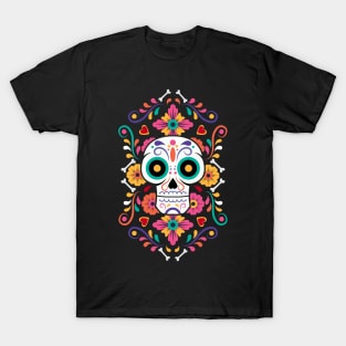 Day Of The Dead Floral T-Shirt